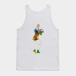 Flag Football Player Girl Tank Top